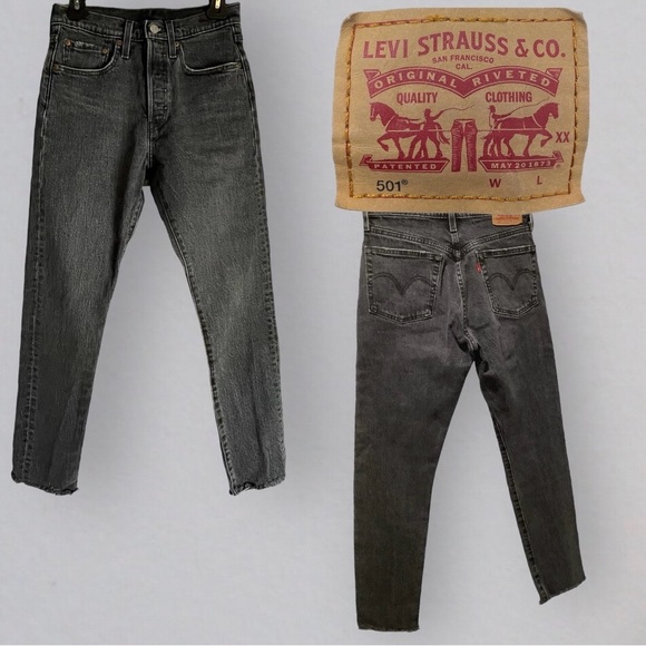 🛍️SALE🛍️ Levi's® 501® S Women's Skinny Frayed Hem Jeans - Picture 2 of 14
